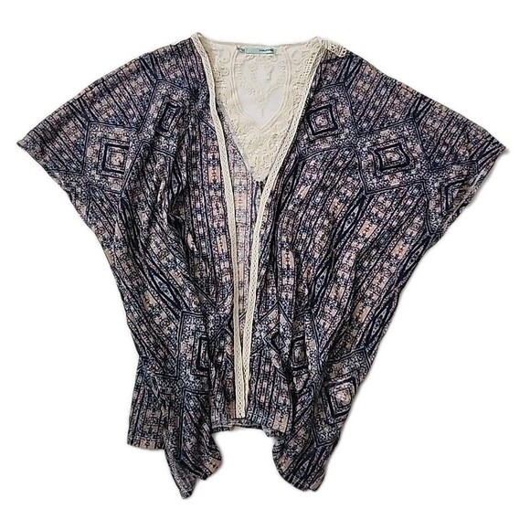 Maurices Tops - Maurices Womens Geometric patchwork kimono size S / M Small Medium